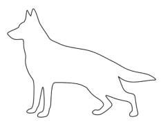 German Shepherd Coloring Pages Pdf, Free Vectors File